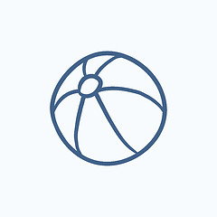 Image showing Ball sketch icon.