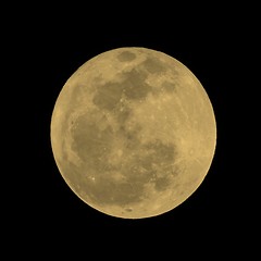 Image showing Full moon sepia