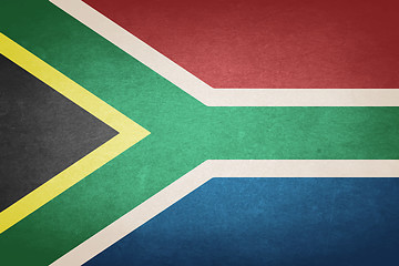 Image showing Grunge Flag Of South Africa