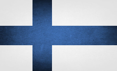 Image showing Grunge Flag Of Finland