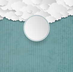 Image showing Vintage Background With Clouds 