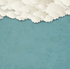 Image showing Vintage Background With Clouds