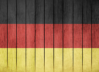 Image showing Wooden Flag Of Germany