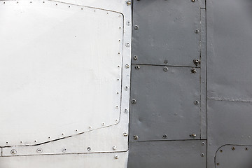 Image showing Aircraft metal cladding