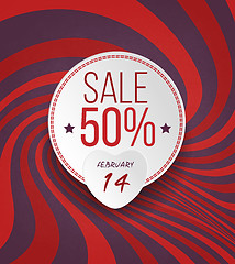 Image showing Valentine's Sale Grunge Background