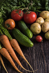 Image showing freshly grown raw vegetables