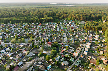 Image showing Bird\'s eye view of housing estate