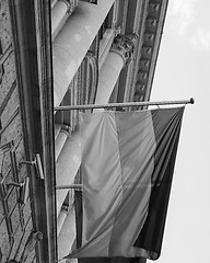 Image showing Flag of Germany in black and white