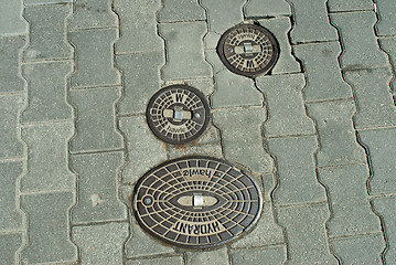 Image showing Old manhole of fire hydrant