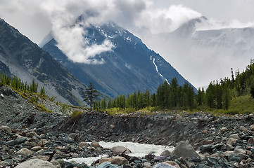 Image showing Altai, Altai mountains, Akkem river Valley