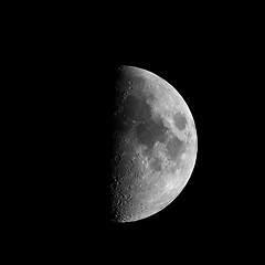 Image showing First quarter moon