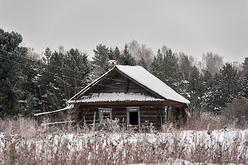 Image showing Abandoned old house in Tyumen. Russia