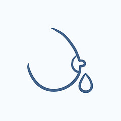 Image showing Breastfeeding sketch icon.
