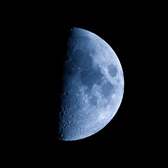 Image showing First quarter moon