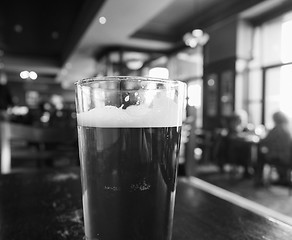 Image showing British ale beer pint