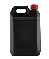 Image showing Black plastic gallon