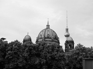 Image showing Berliner Dom in Berlin in black and white