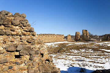 Image showing ruins, Belarus in Winter