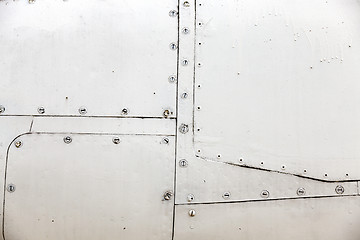 Image showing Aircraft metal cladding