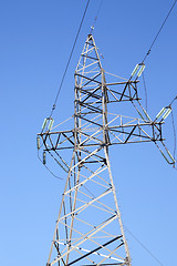 Image showing High-voltage power poles