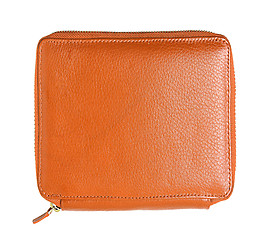 Image showing orange pencil case isolated