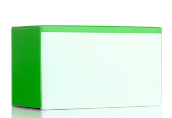 Image showing Green cosmetic packaging box