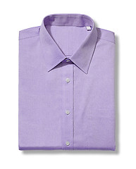 Image showing classic long sleeve violet shirt
