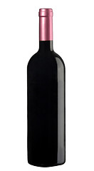 Image showing red wine bottle isolated