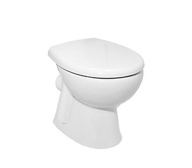 Image showing White toilet bowl