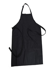 Image showing Black apron isolated