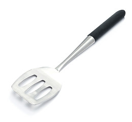 Image showing metal spatula isolated on white