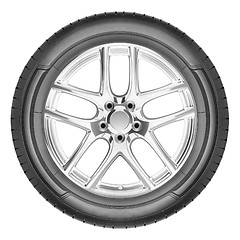 Image showing Modern automotive wheel