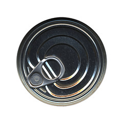 Image showing Canned food tin can top