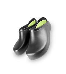Image showing rubber boots isolated on white background.