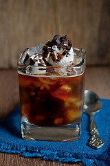 Image showing Iced coffee with ice cream