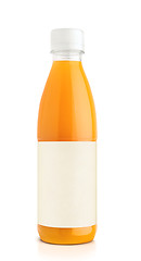 Image showing Orange juice in plastic bottle 