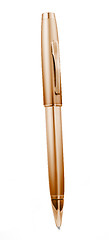 Image showing Copper metal pen isolated