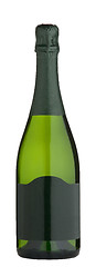 Image showing Bottle of champagne isolated 