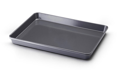Image showing empty black food tray 