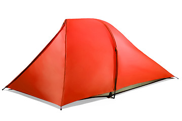 Image showing red tent isolated