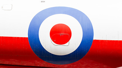 Image showing Round symbol on an old dutch warplane