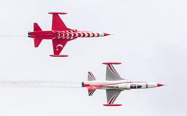 Image showing LEEUWARDEN, THE NETHERLANDS - JUNE 10, 2016: Turkish Air Force D