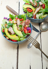 Image showing Chicken Avocado salad 