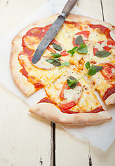 Image showing Italian pizza Margherita