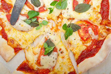 Image showing Italian pizza Margherita