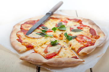 Image showing Italian pizza Margherita