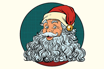 Image showing Classic Santa Claus with white beard