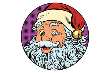 Image showing Santa Claus portrait in the round