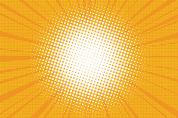 Image showing The sun comic book retro pop art background