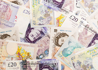 Image showing Pound currency background